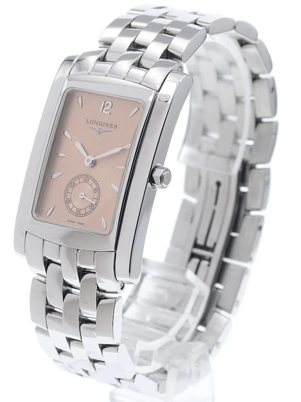 LONGINES Dolcevita L5.655.4 Small seconds Orange Dial Quartz Men's Watch_941895